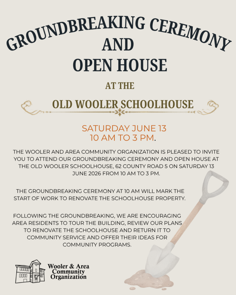 Renovation Kickoff Old Schoolhouse Poster