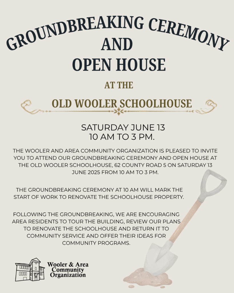 Renovation Kickoff Old Schoolhouse Poster
